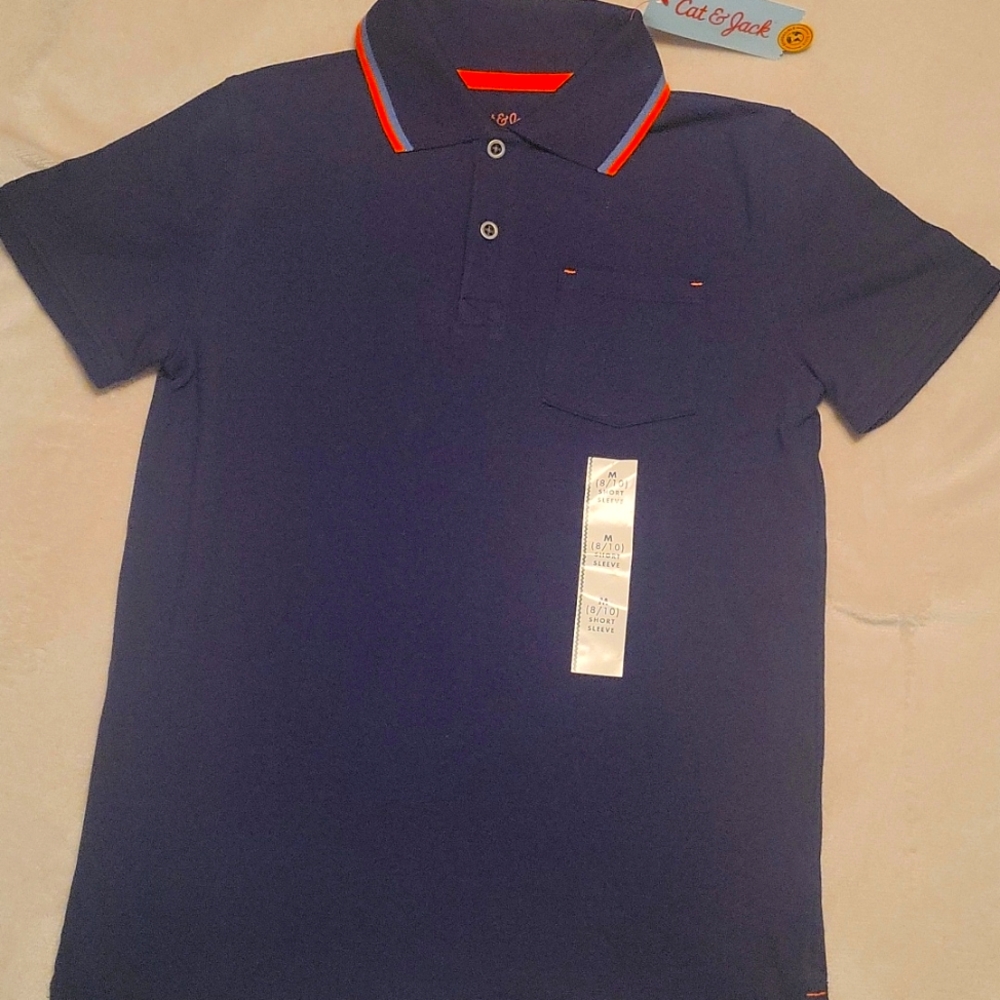 Boys Cat&Jack Blue Navy Polo Shirt